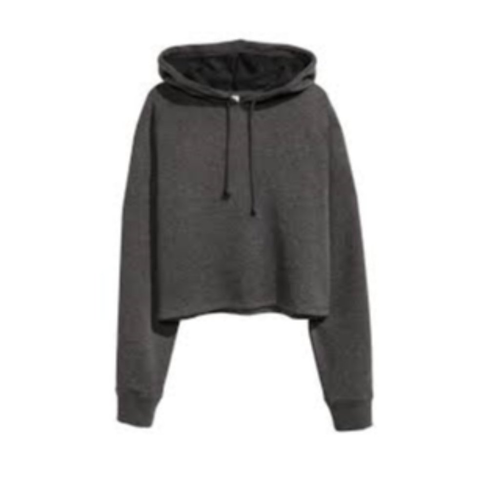 H&M | DIVIDED CROP TOP HOODIE